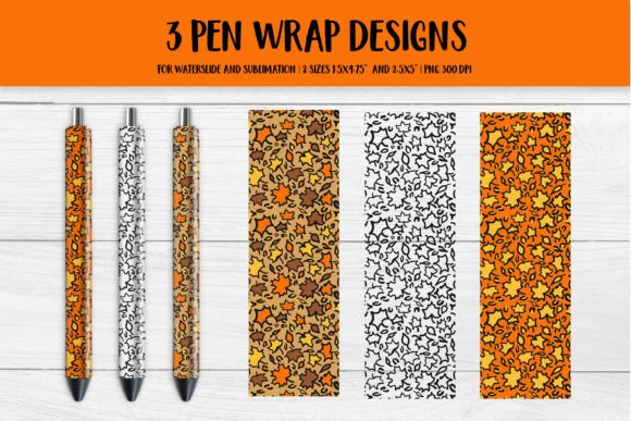 Download Fall Maple Leaves Leopard Pen Wrap - Pen Collection