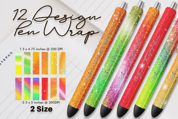 Download Pen Wrap Glitter Gradient Bright Sparkle - Pen Collection