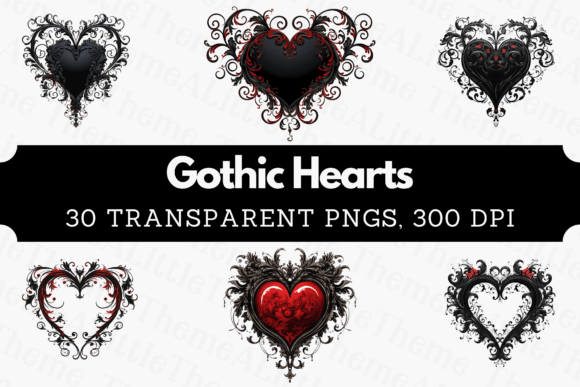 Download Gothic Heart Clipart - Valentine's Day - Premium Resources