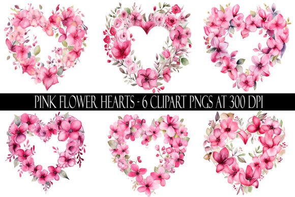 Download Pink Flower Heart Clipart - Premium Resources