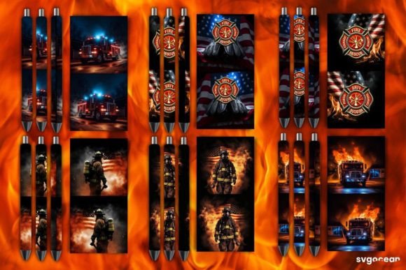 Download Firefighter Pen Wraps Sublimation - Pen Collection