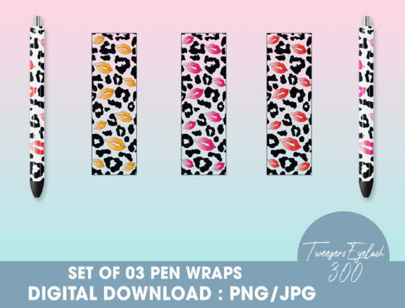 Download Kiss Leopard Pen Wraps PNG - Pen Collection