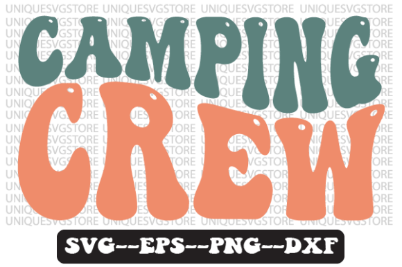 Download Camping Crew Camping Retro Wavy Svg - Premium Bundle