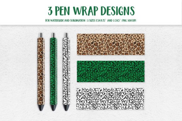 Download St. Patricks Day Leopard Pen Wrap PNG - Pen Collection