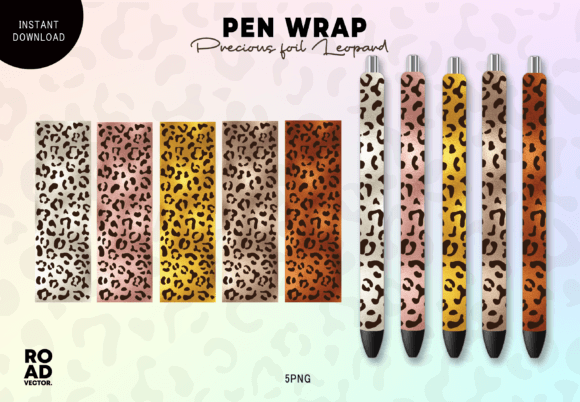 Download Precious Foil Leopard Pen Wrap Bundle - Pen Collection