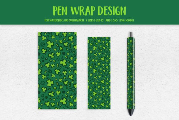 Download St Patricks Day Leopard Pen Wrap Sublima - Pen Collection
