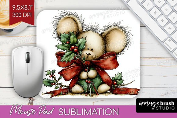Download Whimsical Christmas Mouse Pad PNG - Christmas mouse pad Collection